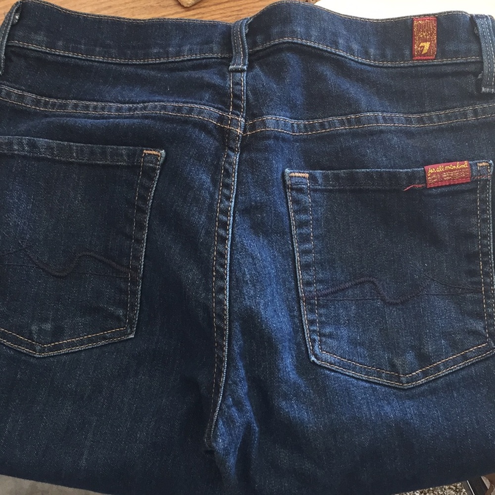 Jeans 7 for all mankind size 29 ,31 inseam 8.5rise